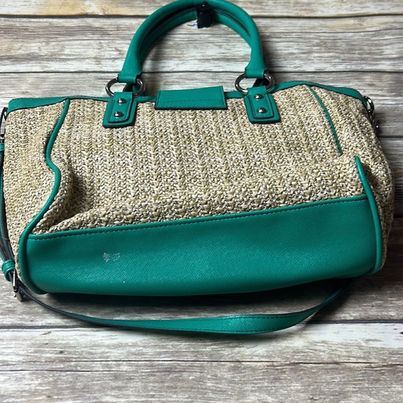 Boho bag teal and mesh style rope boat bag beach bag hand or shoulder - Picture 6 of 6